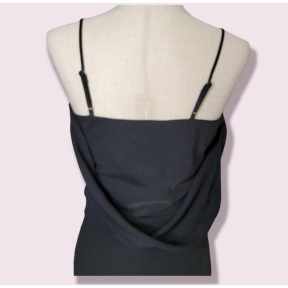Anthropologie Adelyn Rae Black Mini Dress Sleeveless Spaghetti Straps - Picture 4 of 10